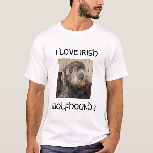 P3030030,  I LOVE IRISH, WOLFHOUND ! TEE (Framsida)
