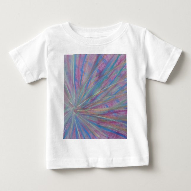 P36 Unik Färgrik Abstrakt Konst T Shirt (Framsida)