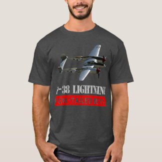 P38 Lightning War bird The fork tailed Devil T Shirt
