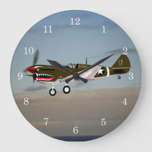 P40 Warhawk 1943 Tunisien Stor Klocka