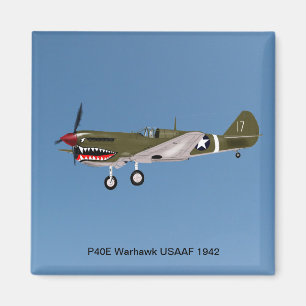 P40E Warhawk Fighter Magnet