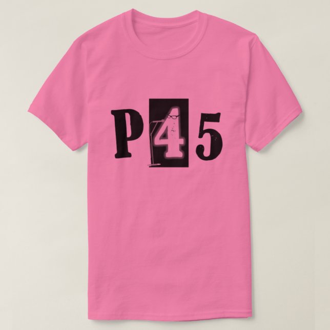 P45 Band Pink T-Shirt (Design framsida)
