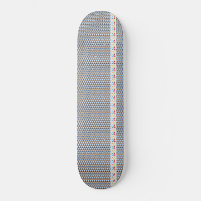 P4RC-Skateboard Old School Skateboard Bräda 21,6 Cm (Framsida)