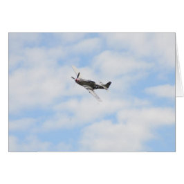 P51 Mustang under flygning Hälsningskort