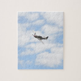 P51 Mustang under flygning Pussel