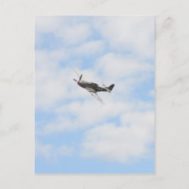 P51 Mustang under flygning Vykort