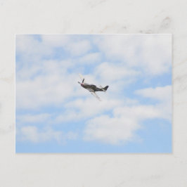 P51 Mustang under flygning Vykort