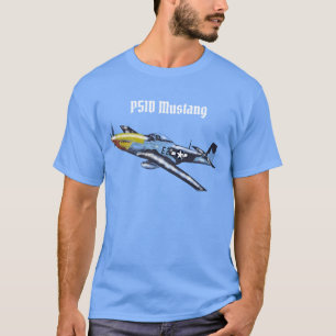 P51D Mustang Fighter T Shirt