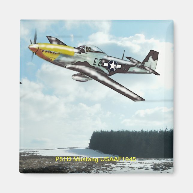 P51D Mustang Magnet (Framsidan)