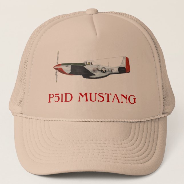 p51d Mustang-Truckerkeps Truckerkeps (Framsida)