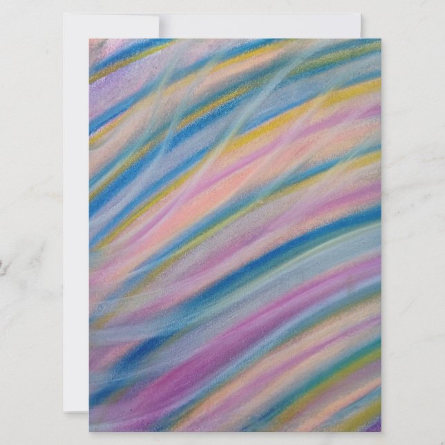 P6 Unique Colorful Abstract Art Kort (Framsida)