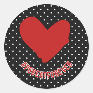 #P6BEATFOREVER RUNT KLISTERMÄRKE