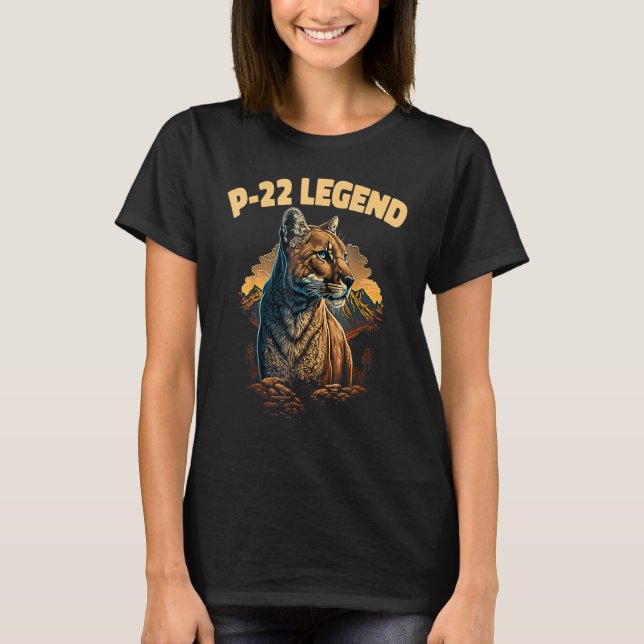 P-22 Berg Lejona Silver Sjö P22_3 T Shirt (Framsida)