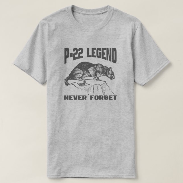 P-22 Berg Lejona Silver Sjö P22 T Shirt (Design framsida)