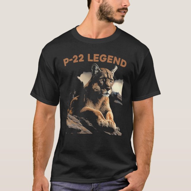P-22 Mountain Lion Silver Lake P22 T Shirt (Framsida)