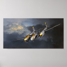 P-38 Blixt Jack Fellows Art