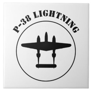 P-38 Blixt Kakelplatta