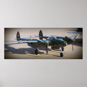 P-38 Blixt Poster