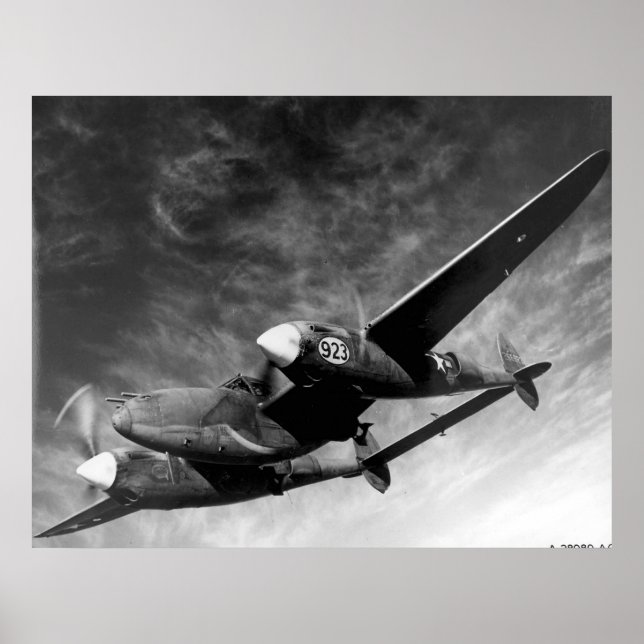 P-38 Blixt Poster (Framsidan)