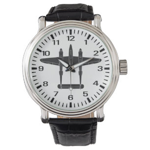 P-38 Blixt Vintage Stil Armbandsur