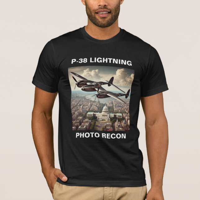 P-38 BLIXTER PHOTO RECON T SHIRT (Framsida)