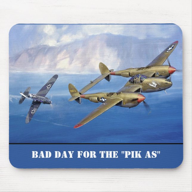 P-38 Flygstvist med Messerschmitt Musmatta (Framsidan)