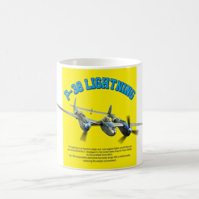 P-38 Lightningマグカップ Kaffemugg (Center)