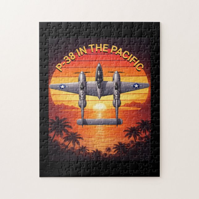 P-38 Lightning in the Pacific Theater Pussel (Vertikal)