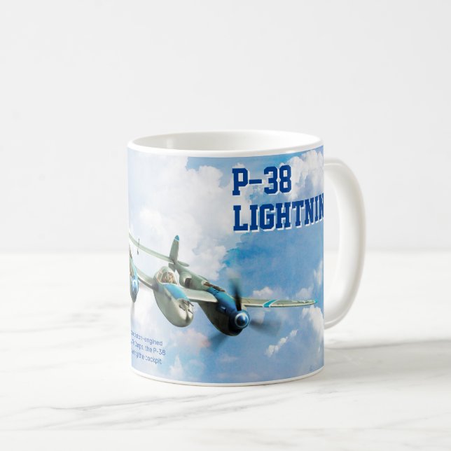 P-38 Lightning Kaffemugg (Framsida höger)