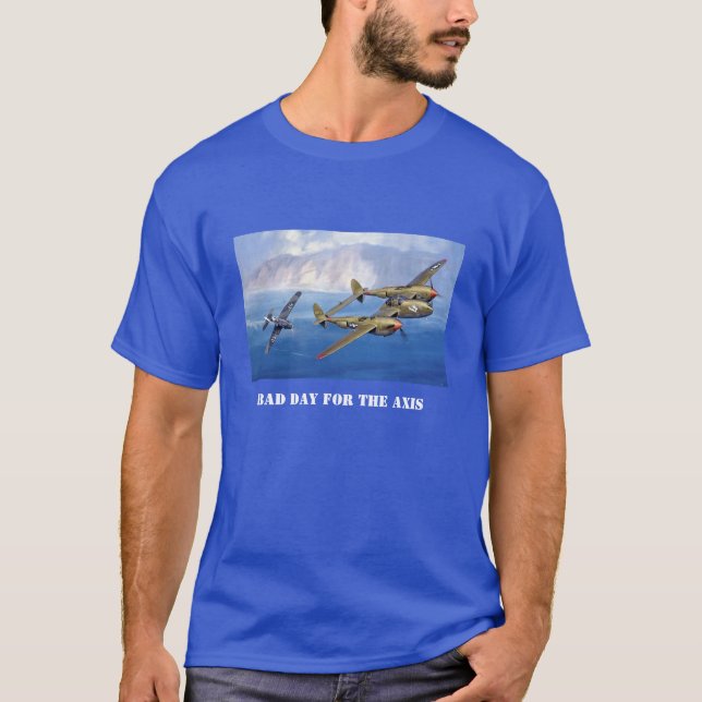 P-38 mot axel P-38 Vins! T Shirt (Framsida)