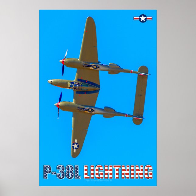 P-38L BLIXTER POSTER (Framsidan)