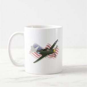 P-39 Airacobra WW2 Flygplan Kaffemugg