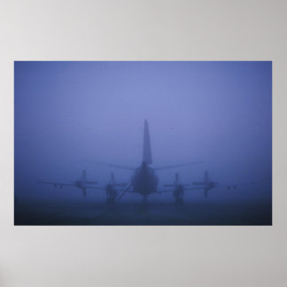 P-3 i Fog Bank Poster