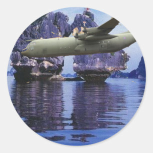 P-3 Orion over Vietnam Runt Klistermärke