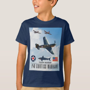 P-40 CURTISS WARHAWK FIGHTER SQUADRON T SHIRT