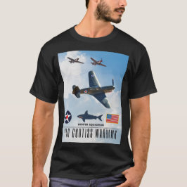 P-40 CURTISS WARHAWK FIGHTER SQUADRON T SHIRT