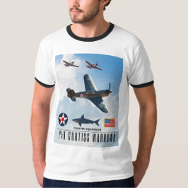 P-40 CURTISS WARHAWK FIGHTER SQUADRON T SHIRT