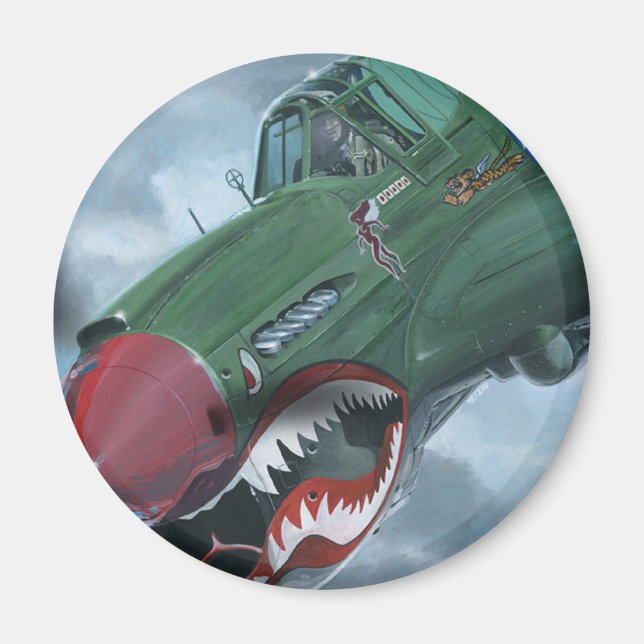 P-40 Kittyhawk Magnet (Framsidan)