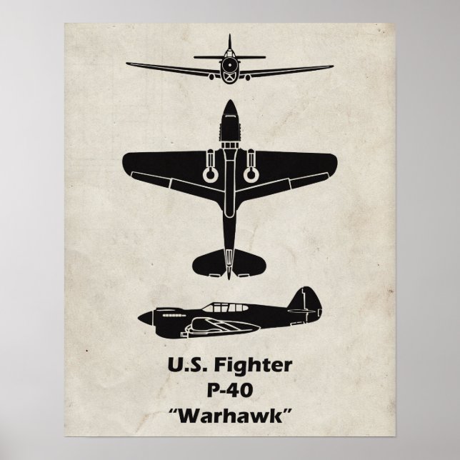 P-40 Warhawk Poster (Framsidan)