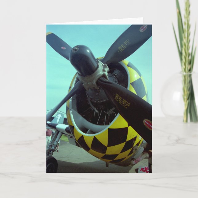 P-47 Thunderbolt Greeting Card Kort (Framsida)