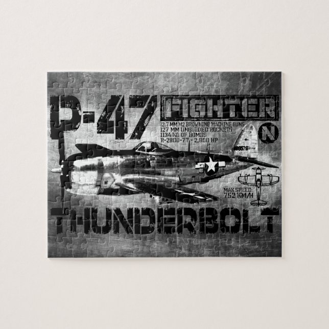 P-47 Thunderbolt Pussel (Horisontell)