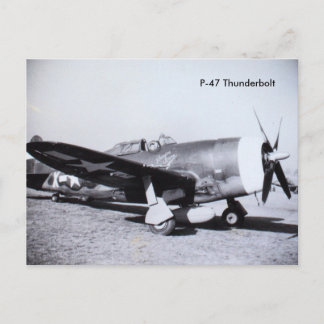 P-47 THUNDERBOLT WWII | Flygplan Vykort