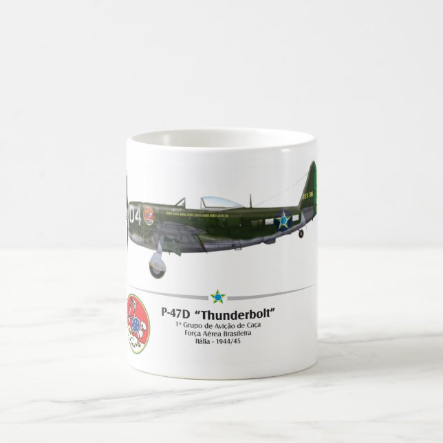 P-47D Thunderbolt - Senta a Pua - FAB - 1ºGavCa Kaffemugg (Center)