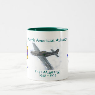 P-51 MUSTANG, 7:ekämpeskvadron Två-Tonad Mugg