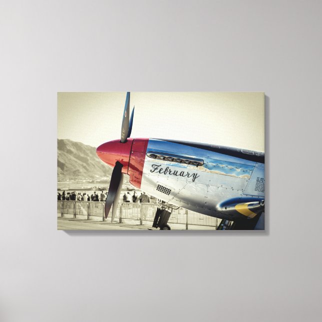 P-51 Mustang Canvastryck (Framsida)