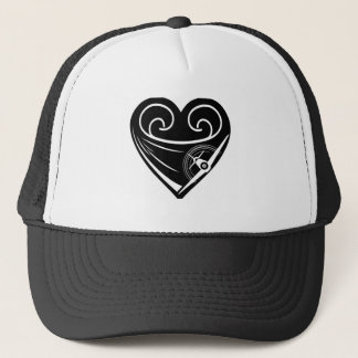 P-51 Mustang Heart Dam Vintage Trucker Hatt Keps