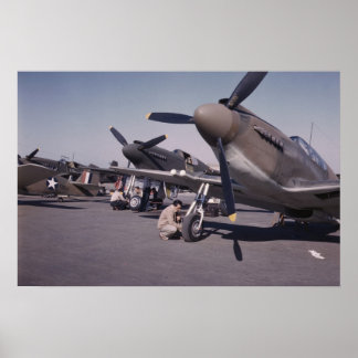 P-51 Mustang Inglewood 1942 | Vintage Fotoposter Poster