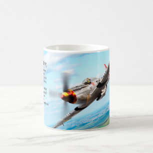 P-51 Mustang Kaffemugg
