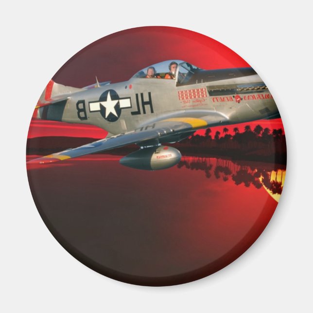 P-51 MUSTANG MAGNET (Framsidan)