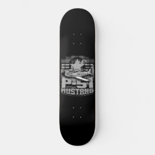 P-51 Mustang Mini Skateboard Bräda 18,5 Cm